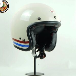 Bell Helmet Custom 500 (Stripes Pearl White)size L (59 to 69 cm)